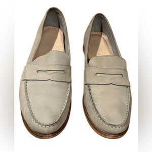 Cole Haan Penny Loafers size 8 Grey/Tan brushed leather